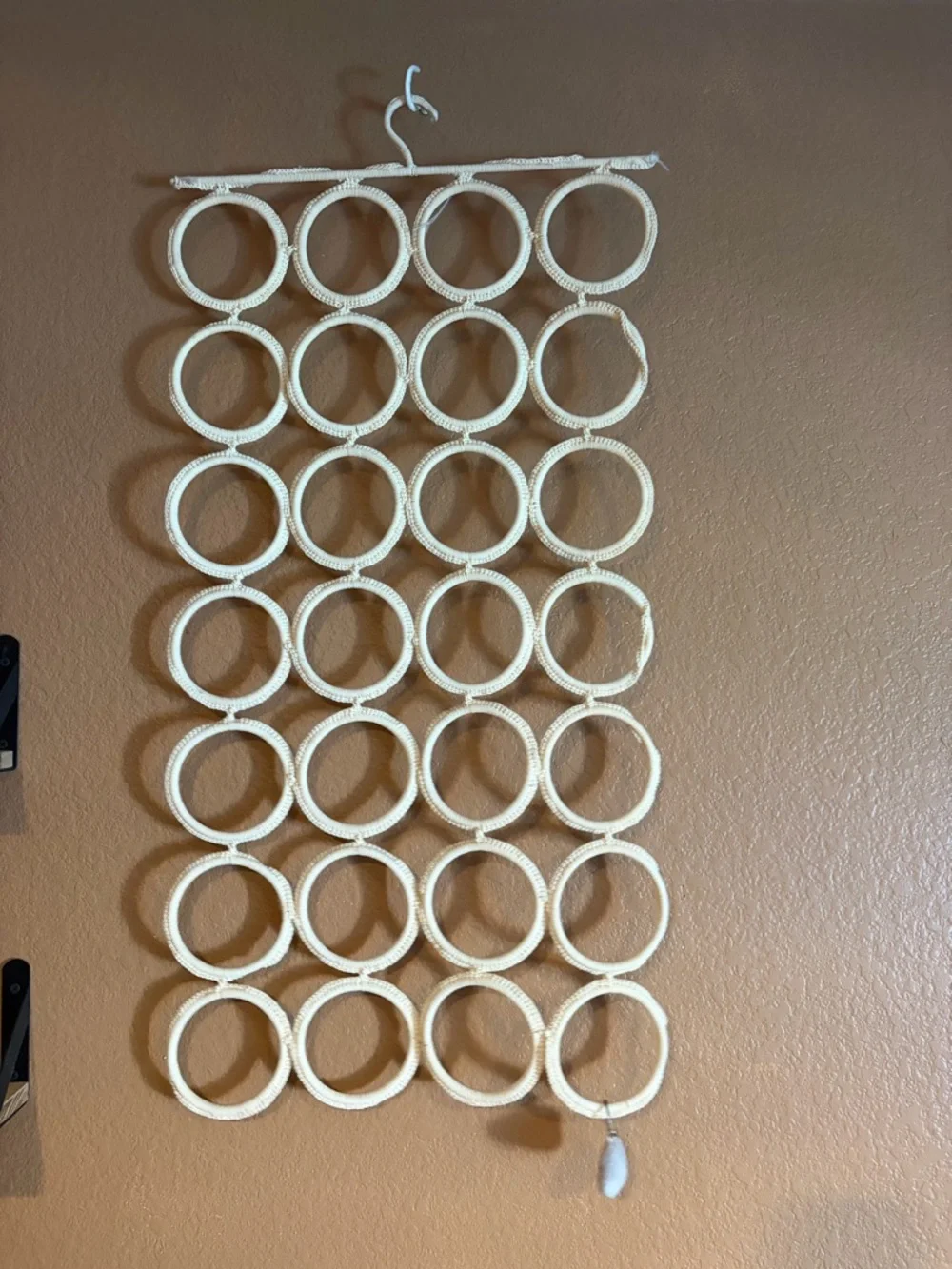 Neutral Cream Macramé Wall Hanging Organizer - Unbranded